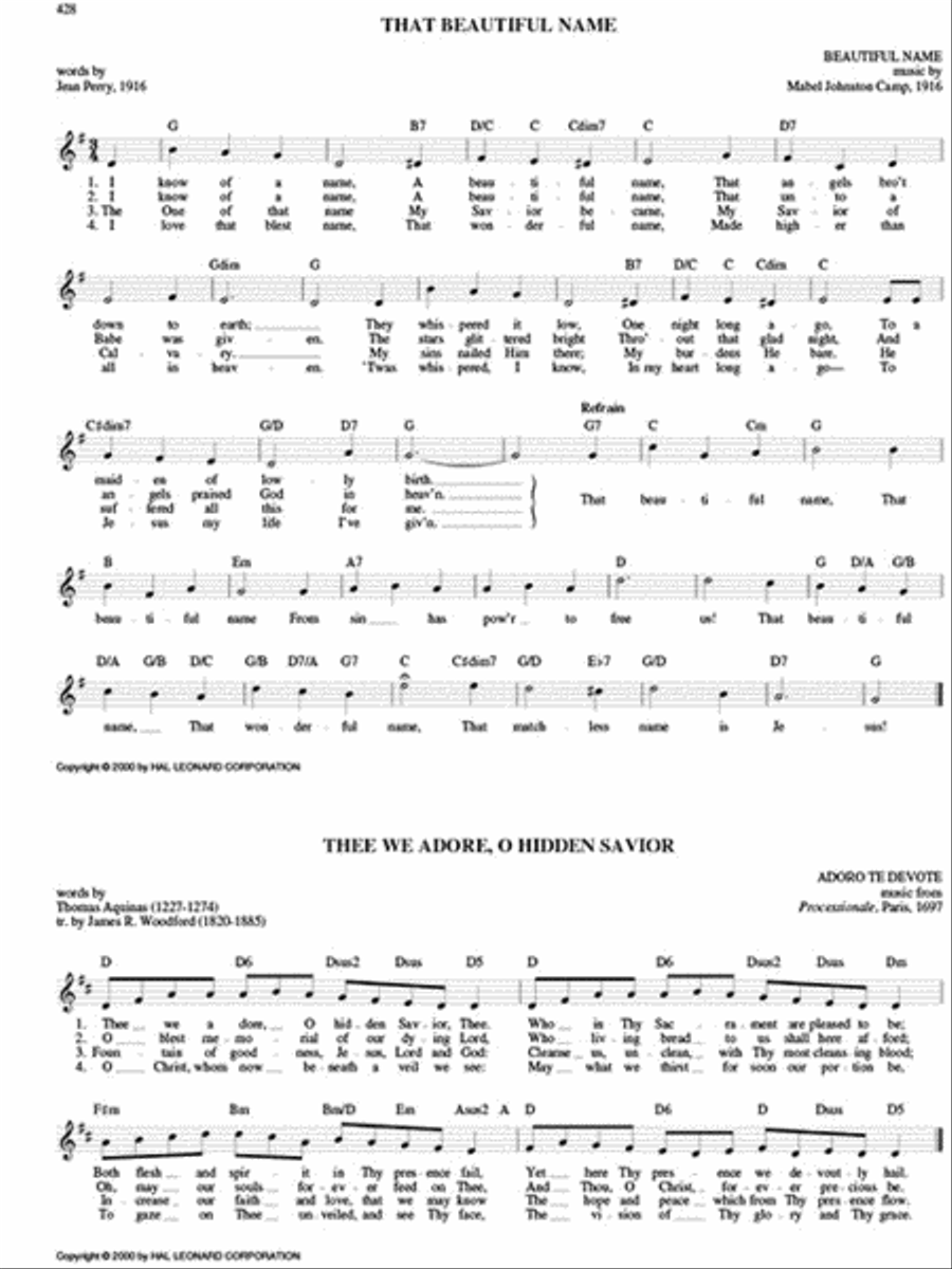 The Hymn Fake Book Piano scores gallery preview page 4