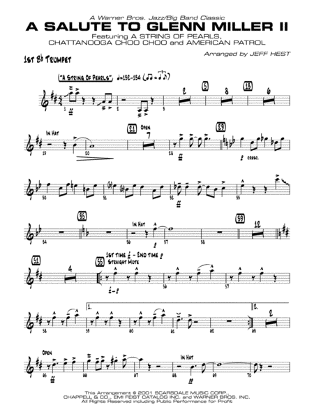 A Salute to Glenn Miller II: 1st B-flat Trumpet