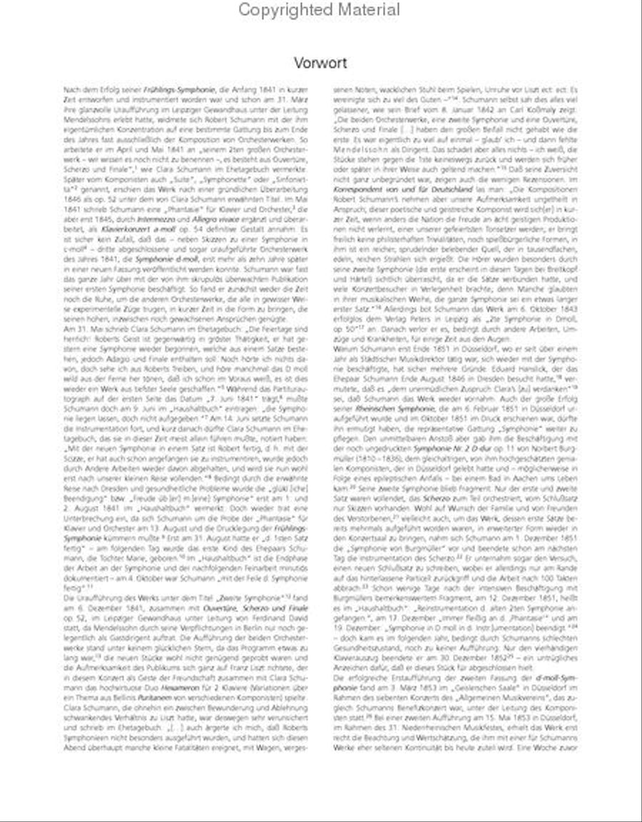 Symphony No. 4 in D minor Op. 120 Orchestra scores gallery preview page 2