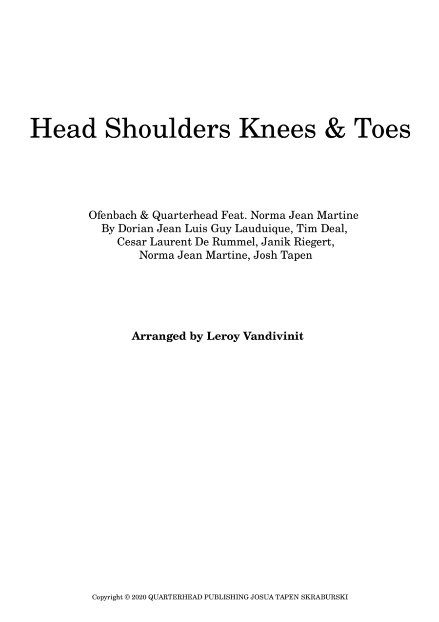 Head Shoulders Knees & Toes Concert Band scores gallery preview page 1