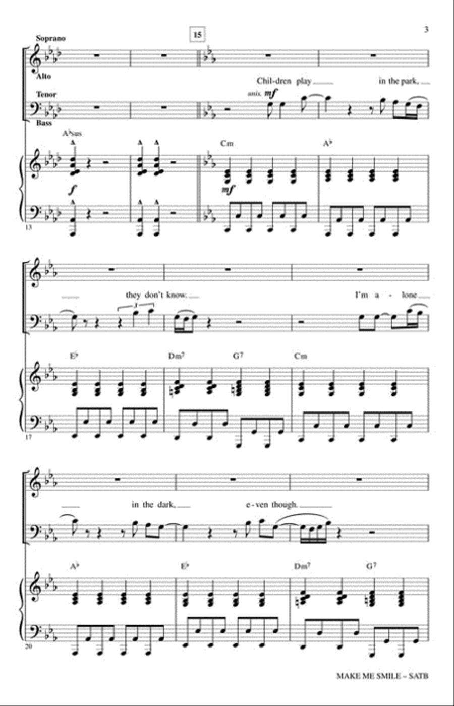 Make Me Smile 4-Part scores gallery preview page 3