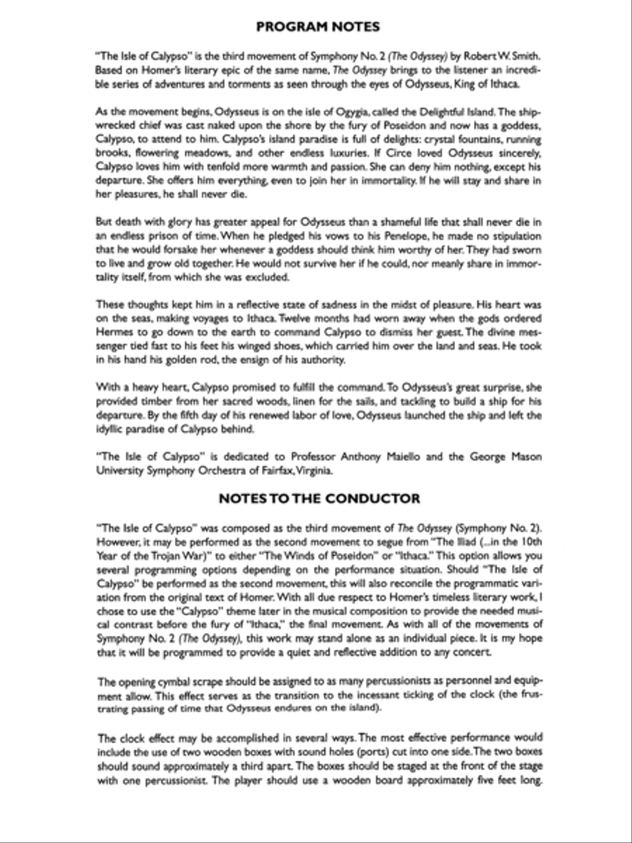 The Isle of Calypso (from The Odyssey (Symphony No. 2)) Full Orchestra scores gallery preview page 3