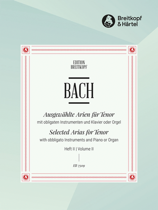 Book cover for Selected Arias for Tenor