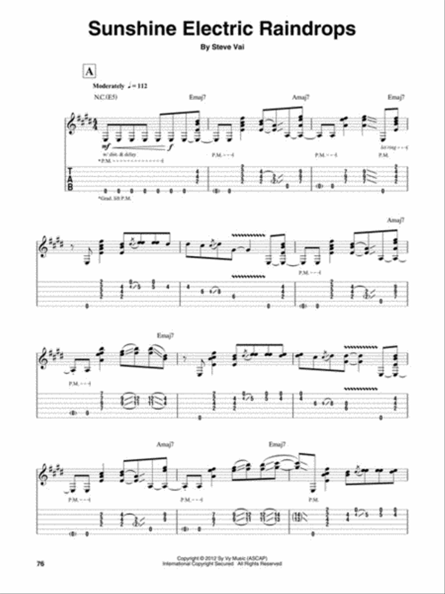 Steve Vai Steve Vai Guitar Tablature scores gallery preview page 5