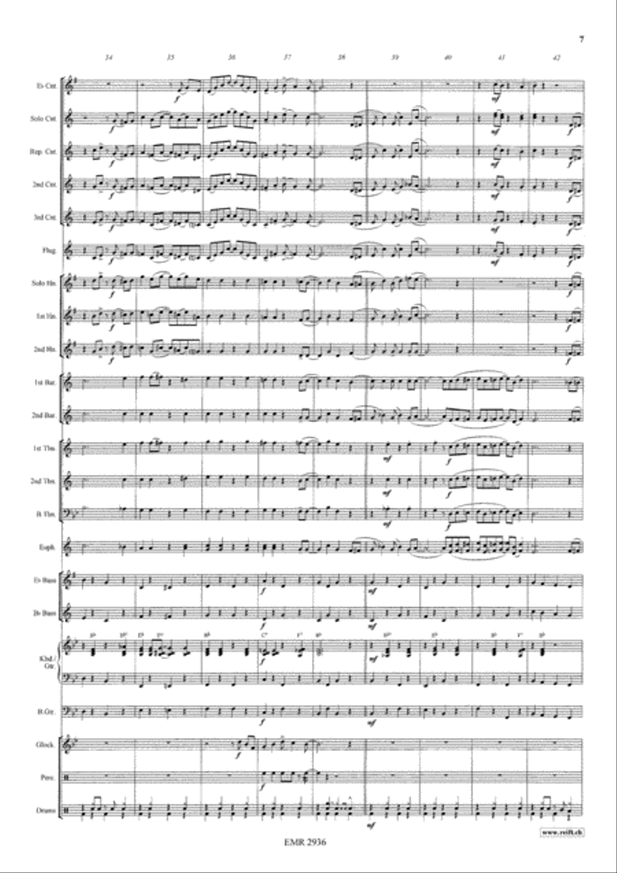 The Entertainer Brass Band scores gallery preview page 8
