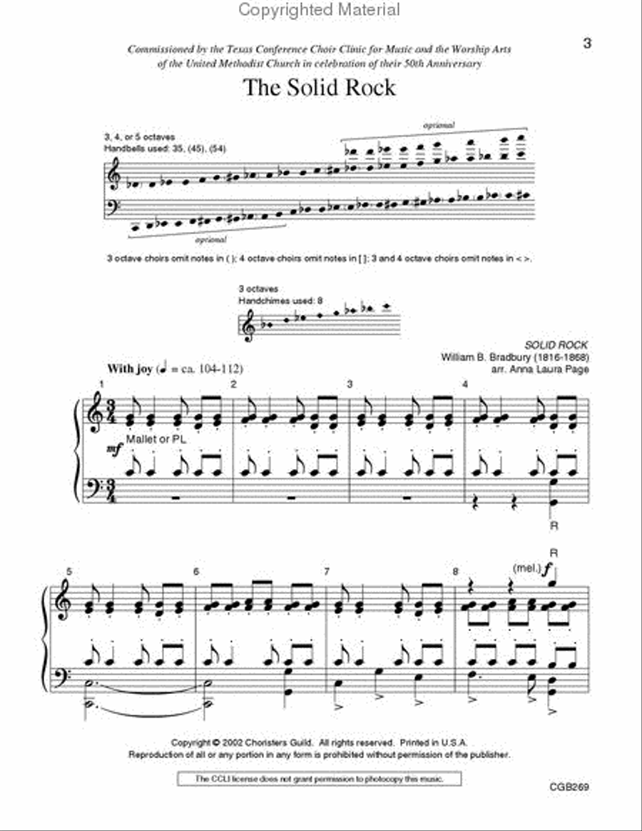 The Solid Rock Handbell Choir scores gallery preview page 2