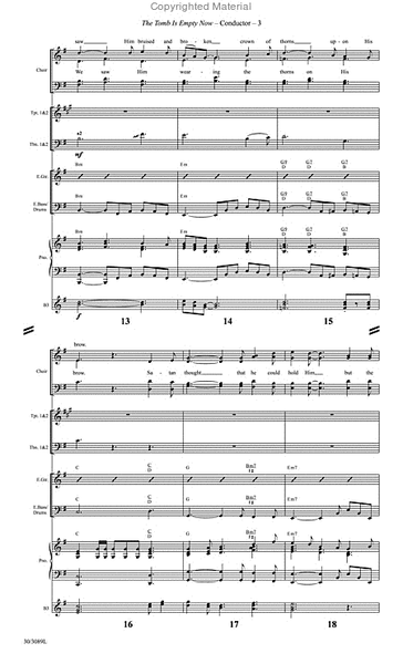 The Tomb Is Empty Now - Brass and Rhythm Score and Parts image number null
