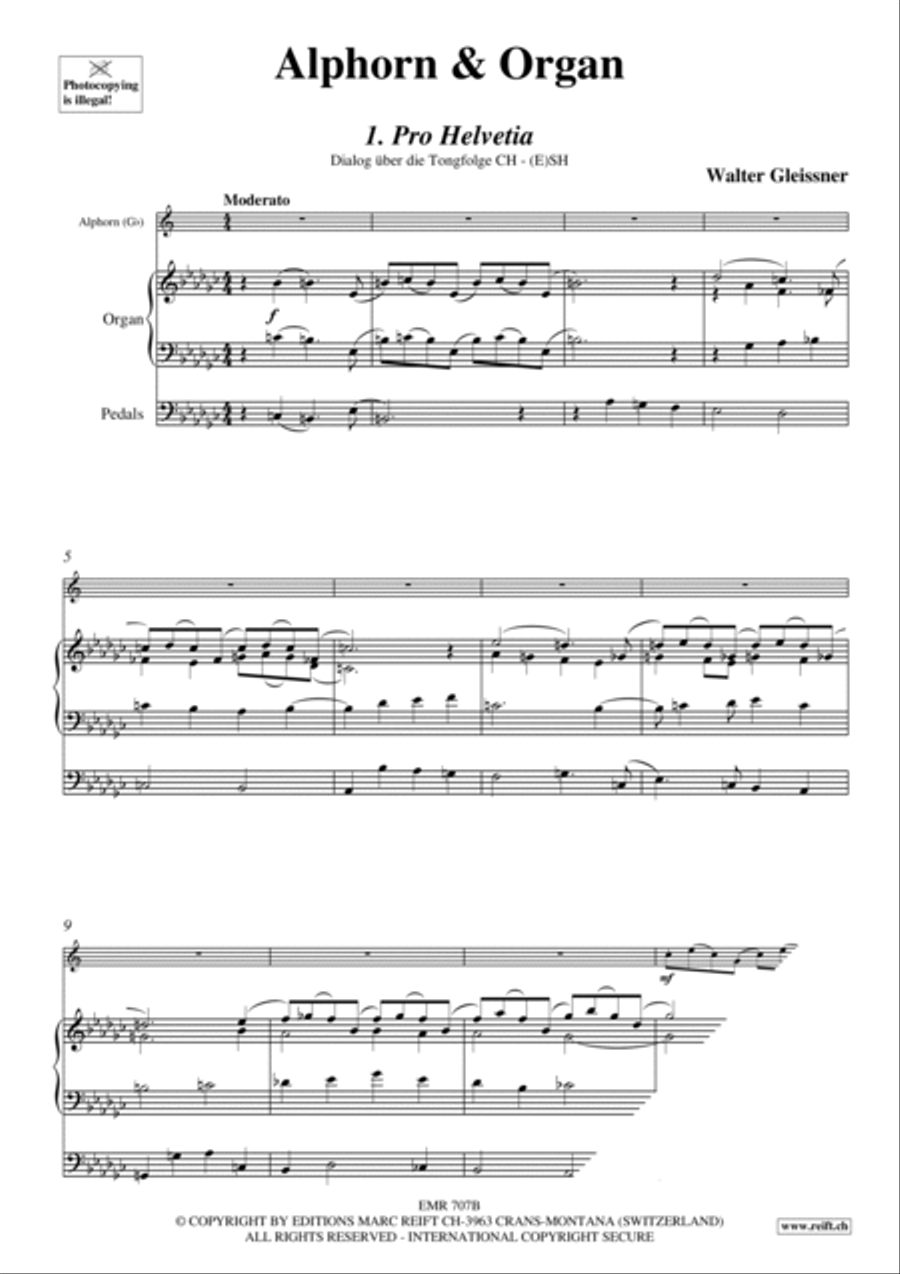 Alphorn & Organ Organ scores gallery preview page 4