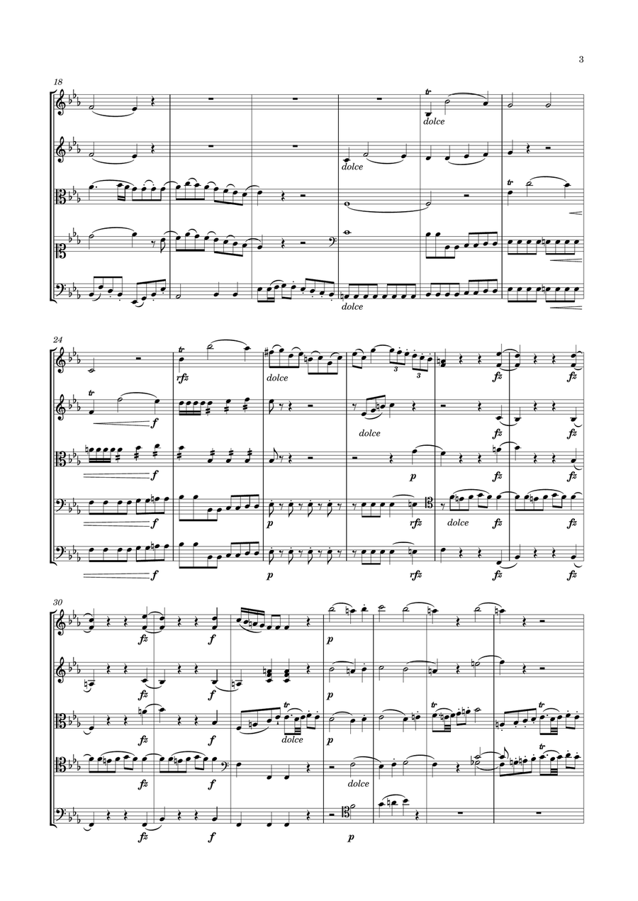 Boccherini - 6 String Quintets, G.289-294 Op.20 String Quintet scores gallery preview page 3