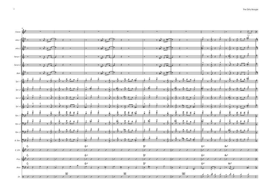 The Dirty Boogie Jazz Ensemble scores gallery preview page 2