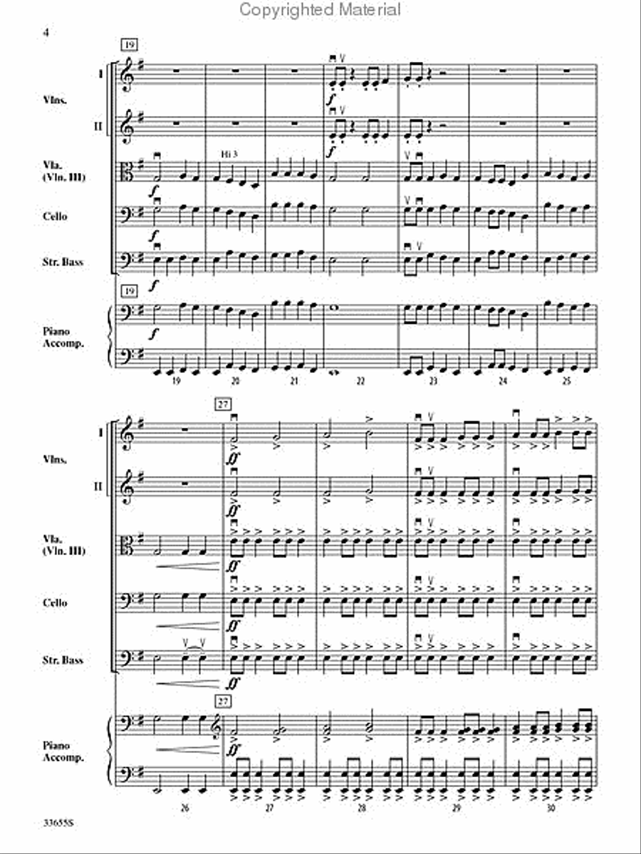 Battle of the Ancient Dragons String Orchestra scores gallery preview page 4