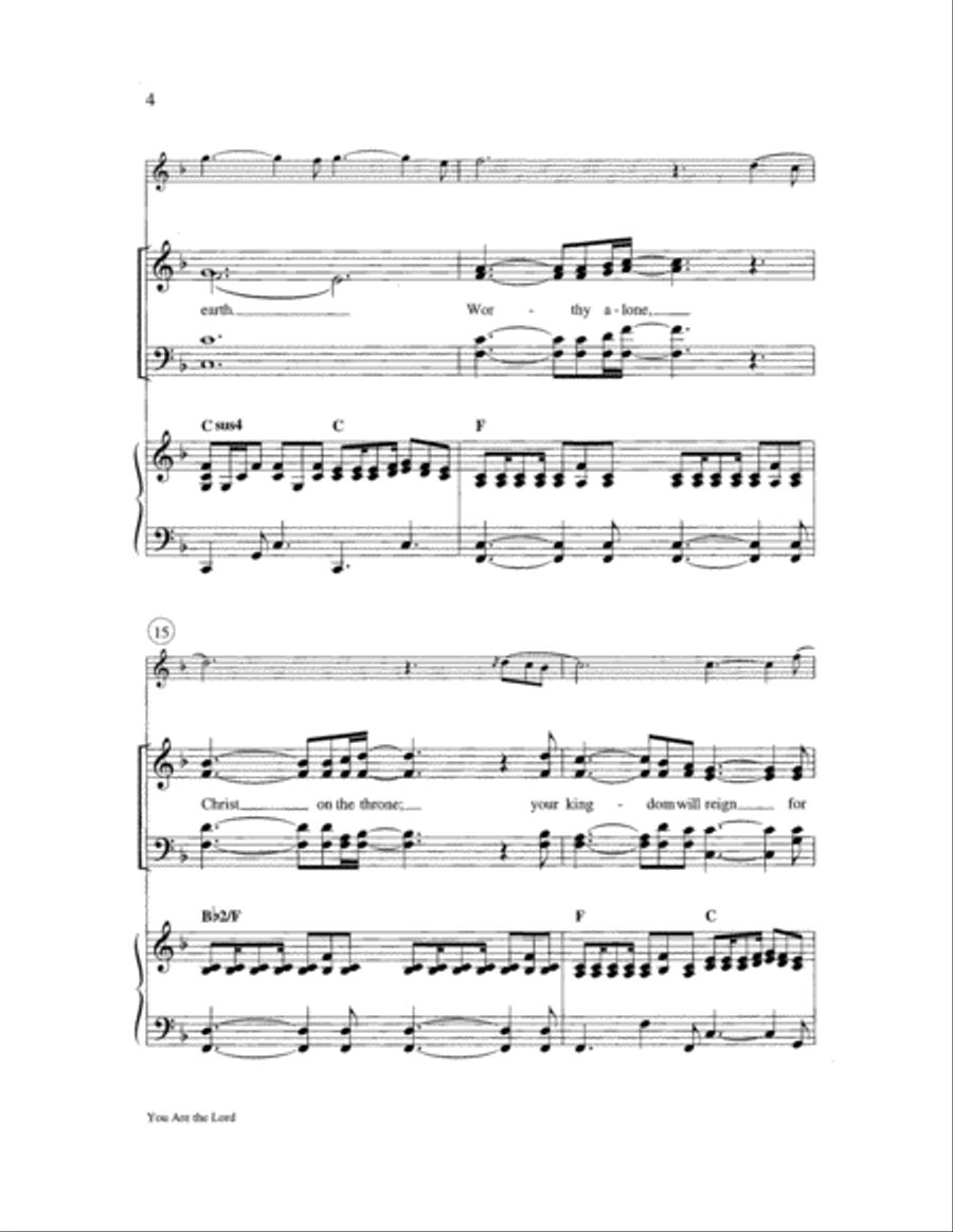 You Are the Lord Choir scores gallery preview page 4