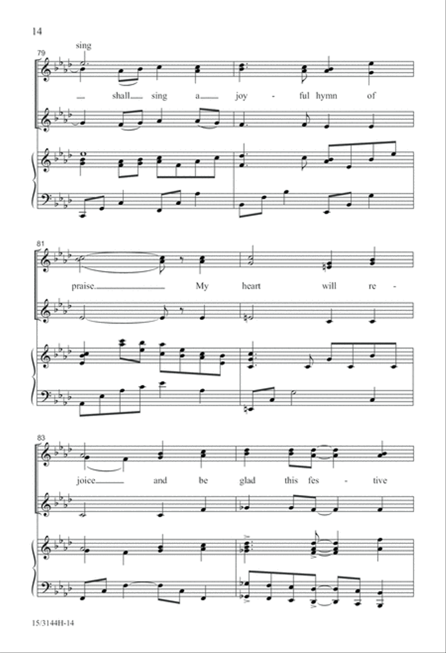 Awake, My Soul, and Sing! SSA scores gallery preview page 15