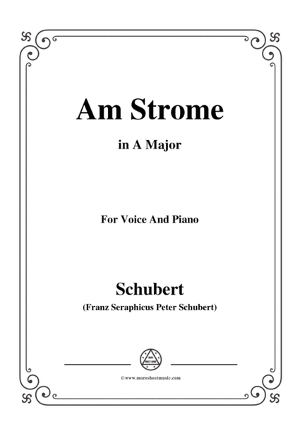 Schubert-Am Strome,Op.8 No.4,in A Major,for Voice&Piano image number null