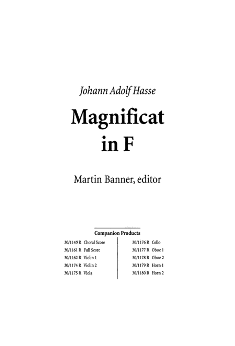 Magnificat in F - Choral Score 4-Part scores gallery preview page 3