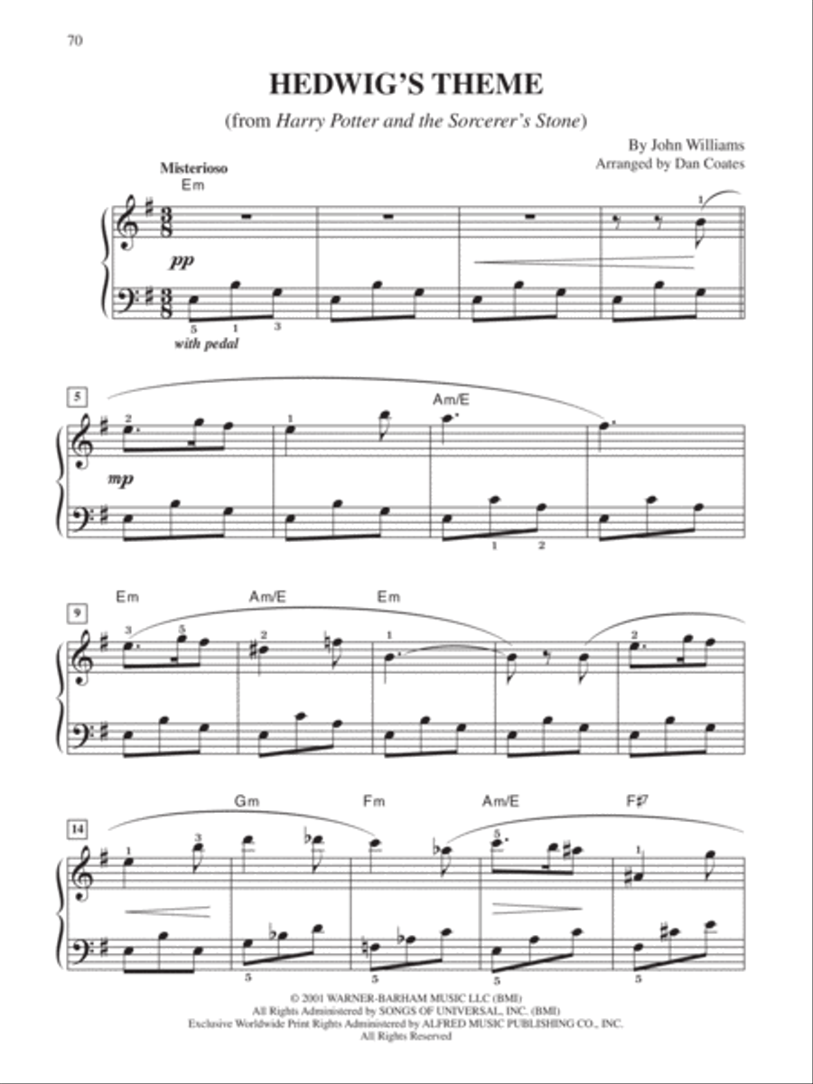 Top 50 Movie & TV Classics Easy Piano scores gallery preview page 2