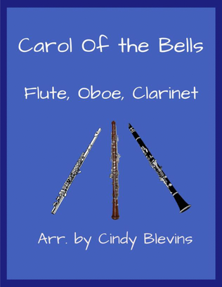 Book cover for Carol of the Bells, for Piano, Flute and Clarinet