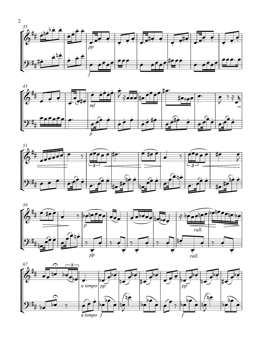 3 Arias from Carmen, for violin & cello duet String Duet scores gallery preview page 4