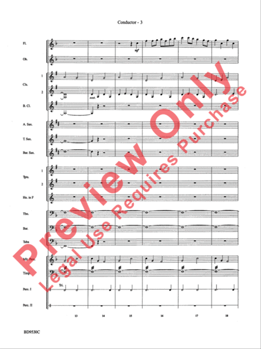 Shaker Variants Concert Band scores gallery preview page 6