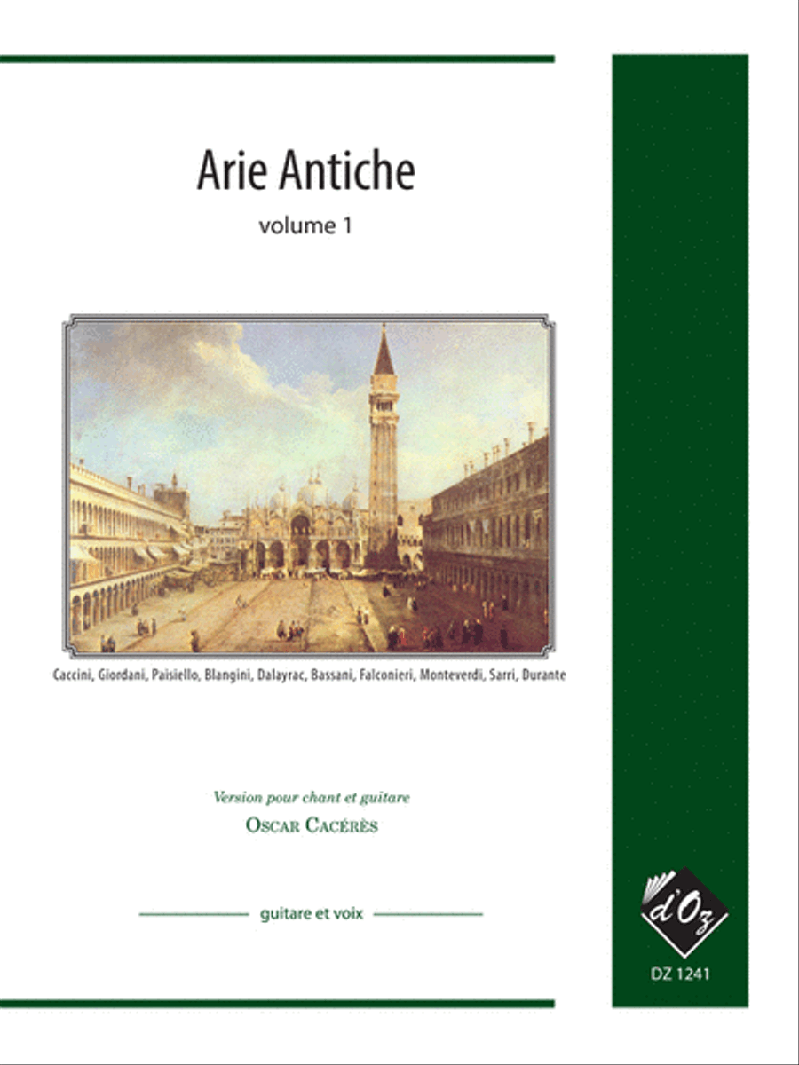 Arie Antiche vol. 1 Classical Guitar scores gallery preview page 1