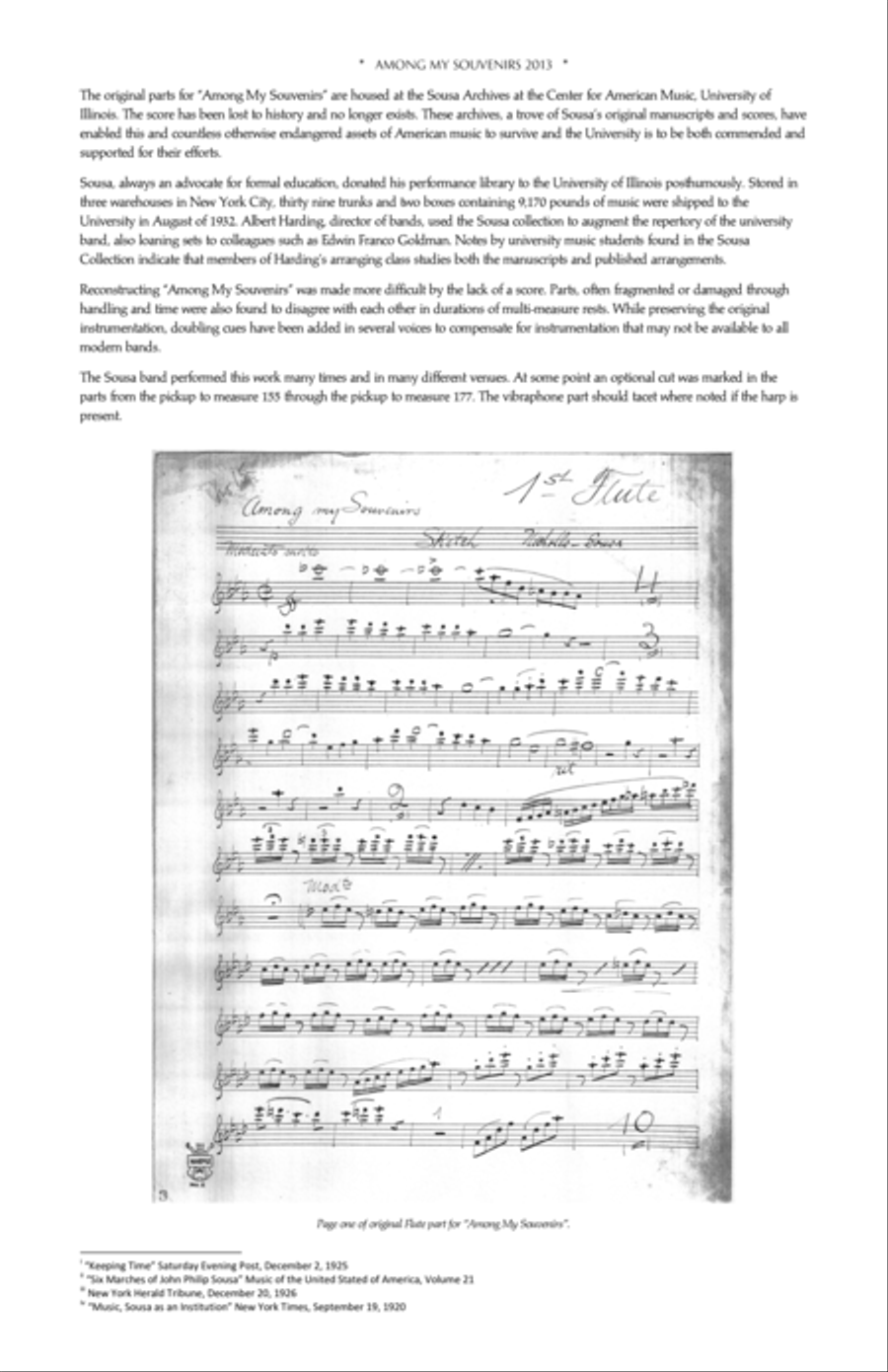 Among My Souvenirs (Humoresque) - Score Concert Band scores gallery preview page 6