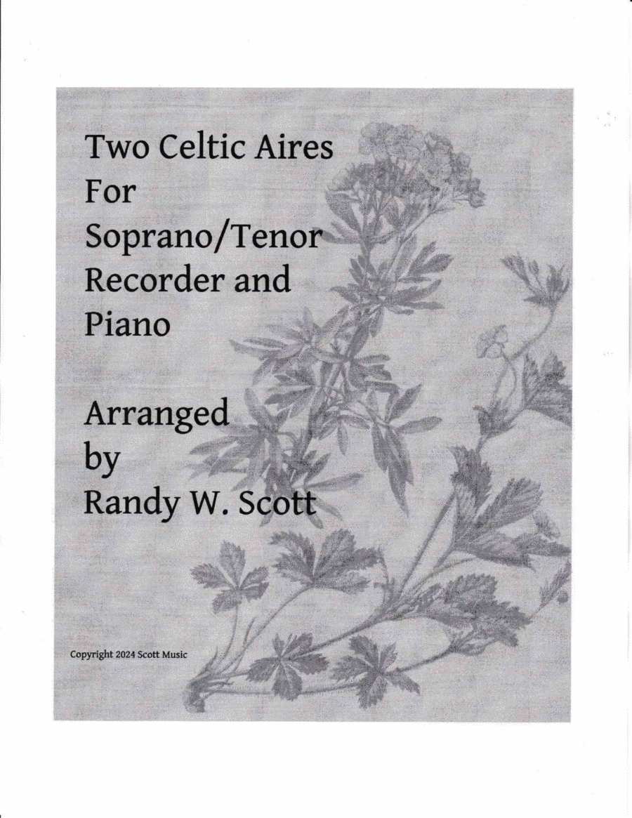 Two Celtic Aires for Soprano Or Tenor Recorder and Piano image number null