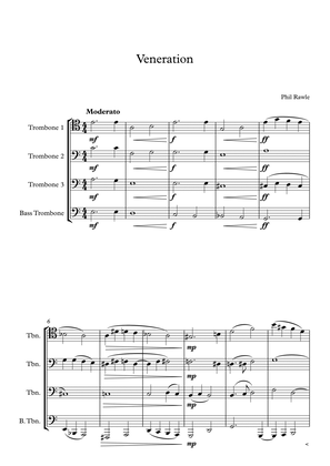 Book cover for Veneration - Trombone Quartet