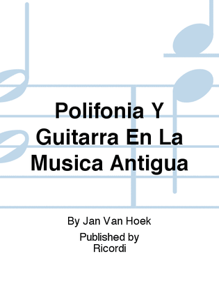 Book cover for Polifonia Y Guitarra En La Musica Antigua