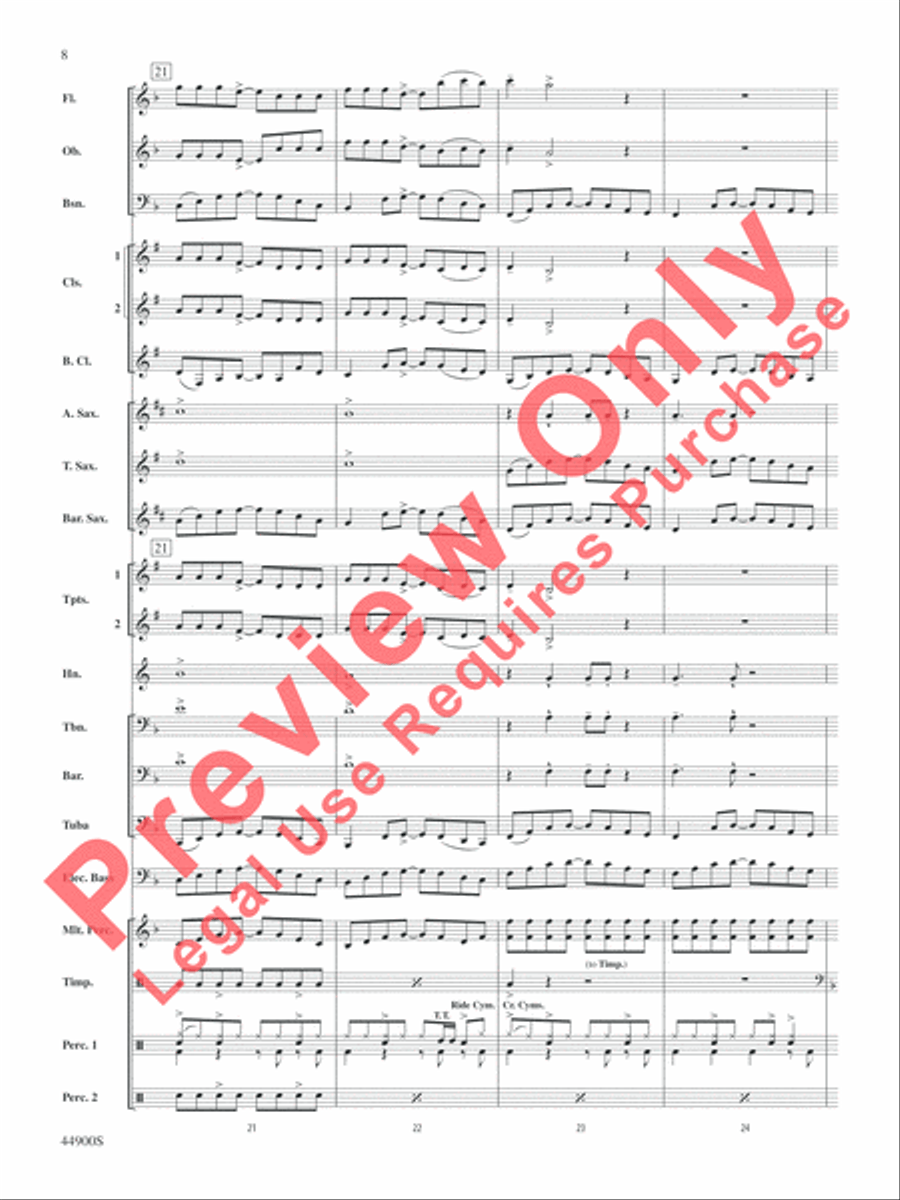 She's Kinda Hot Concert Band scores gallery preview page 9