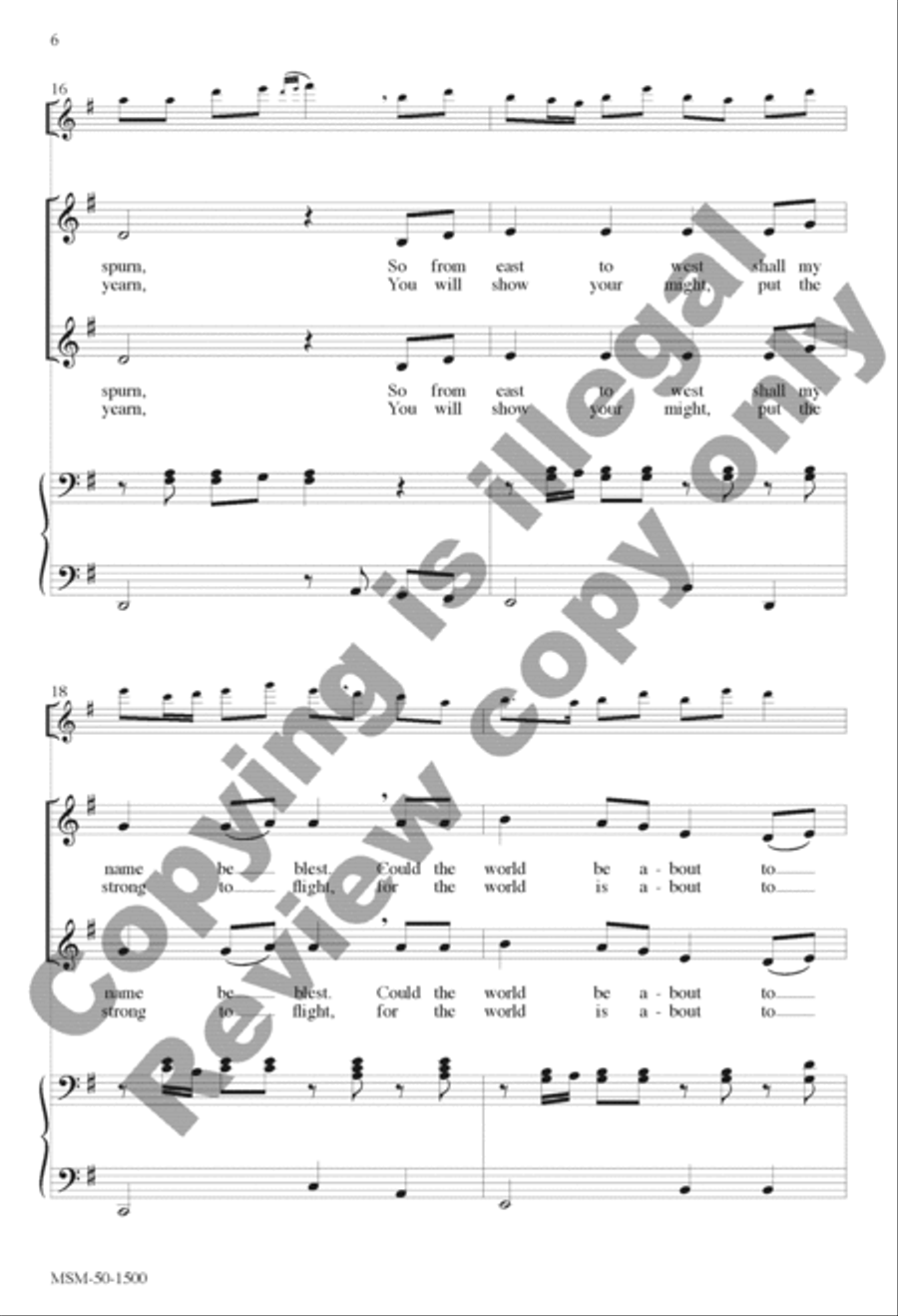 Canticle of the Turning (Magnificat) SSA scores gallery preview page 6