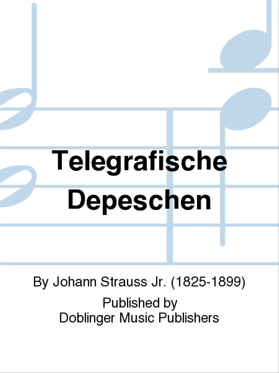 Telegrafische Depeschen Telegrafische Depeschen Orchestra scores gallery preview page 1