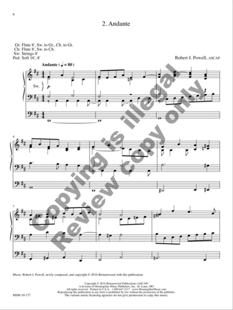 Six Voluntaries for Organ, Set 1 Organ scores gallery preview page 5