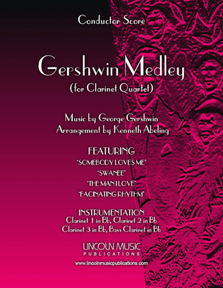 Book cover for Gershwin Medley (for Clarinet Quartet)