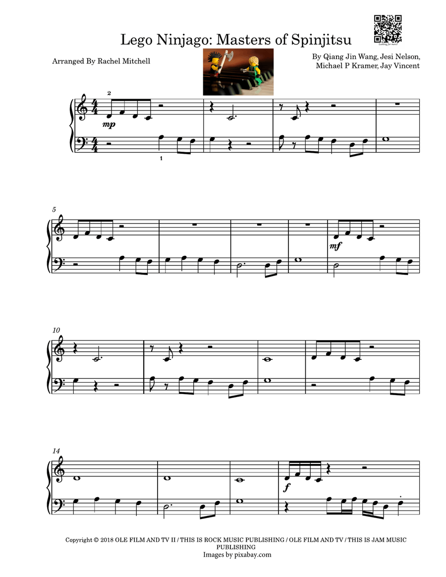 Lego Ninjago: Masters Of Spinjitsu Chamber Music scores gallery preview page 1