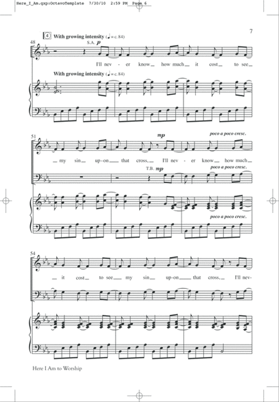 We Remember Calvary (SATB) 4-Part scores gallery preview page 9