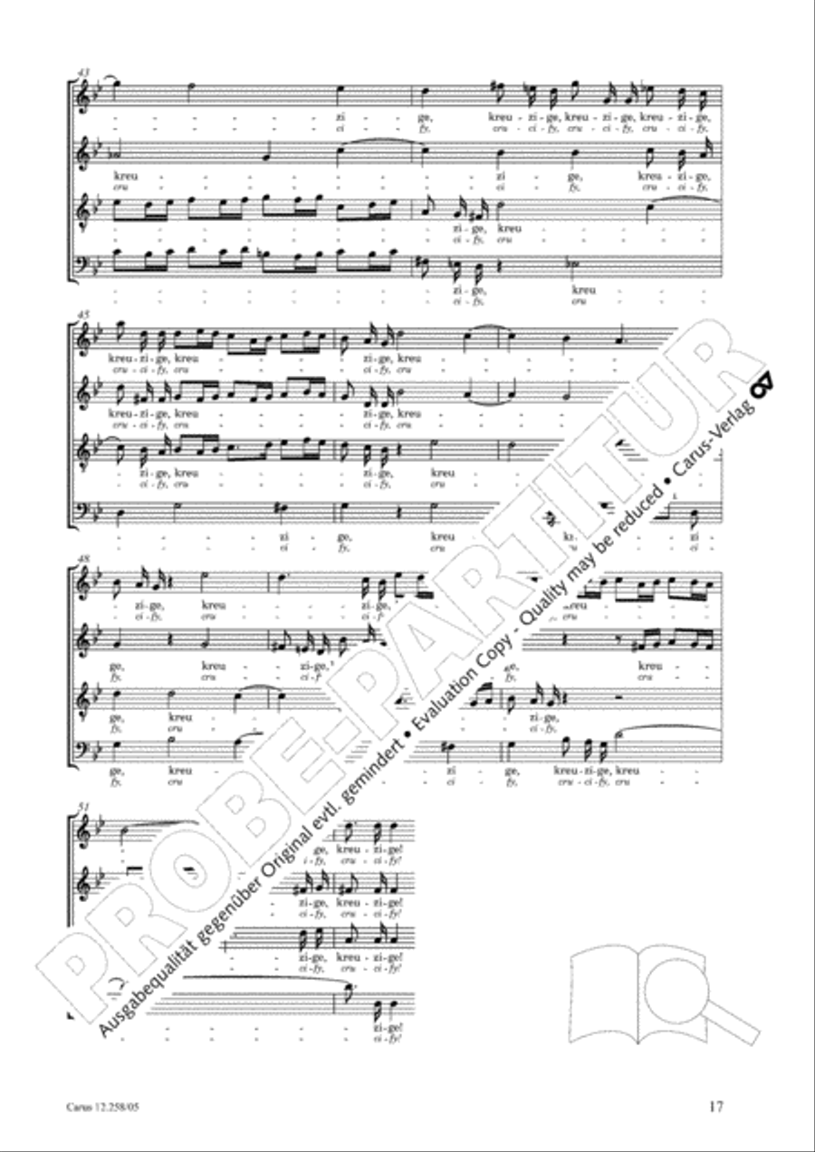 Johann Sebastian Bachs Johannes-Passion fur Kinder und Jugendliche STB scores gallery preview page 18