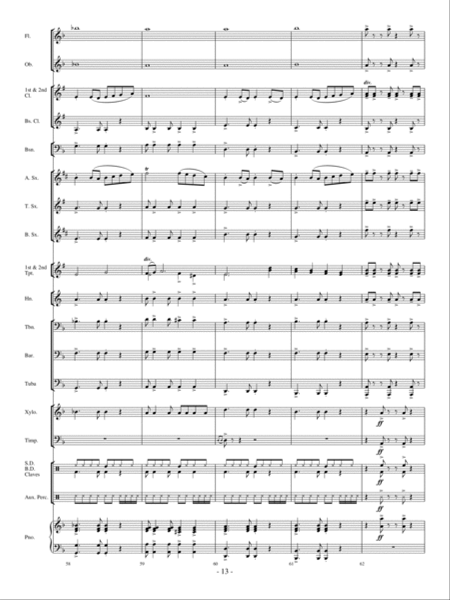 Freefall! Concert Band scores gallery preview page 12