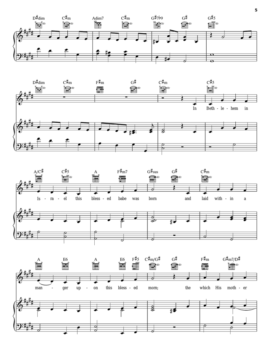 God Rest Ye Merry Gentlemen A Cappella scores gallery preview page 5