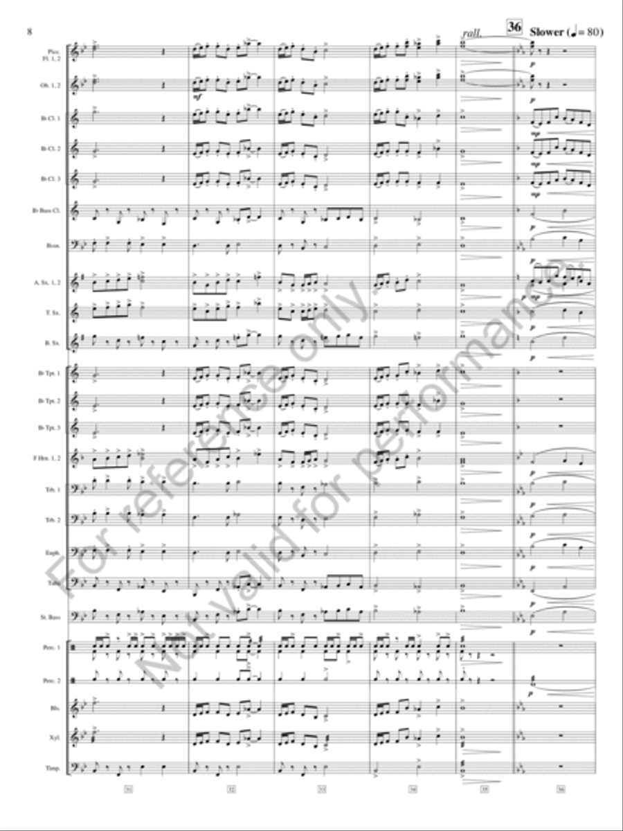 On The Shore of Baffin Bay Concert Band scores gallery preview page 9