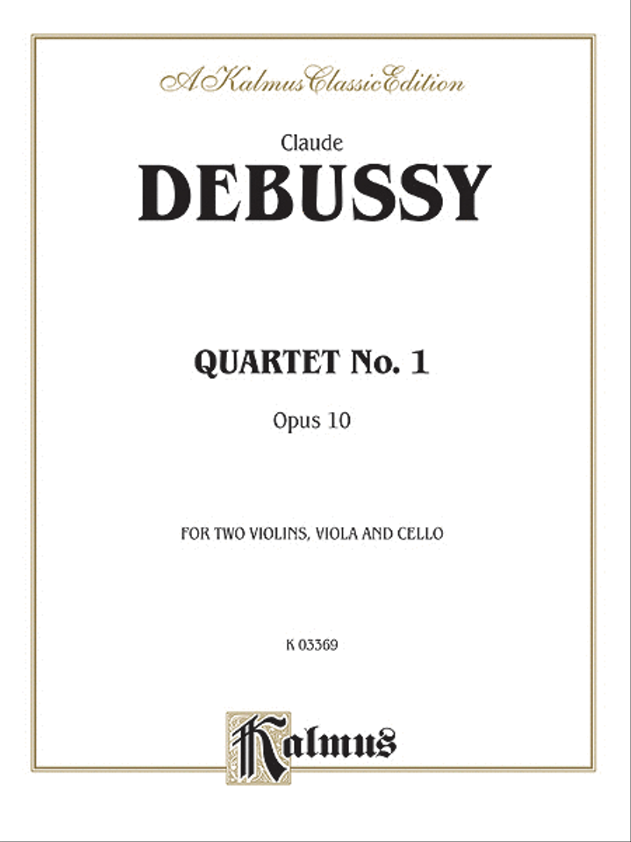 String Quartet, Op. 10 String Quartet scores gallery preview page 1
