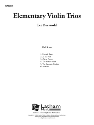 Elementary Violin Trios