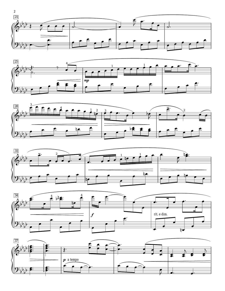 Somebody To Love [Classical version] (arr. Phillip Keveren) Piano Solo scores gallery preview page 2