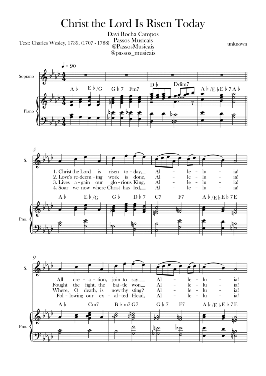 Christ the Lord is Rises today Chamber Music scores gallery preview page 1