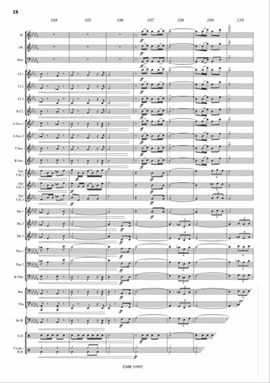 Brass Explosion Concert Band scores gallery preview page 19