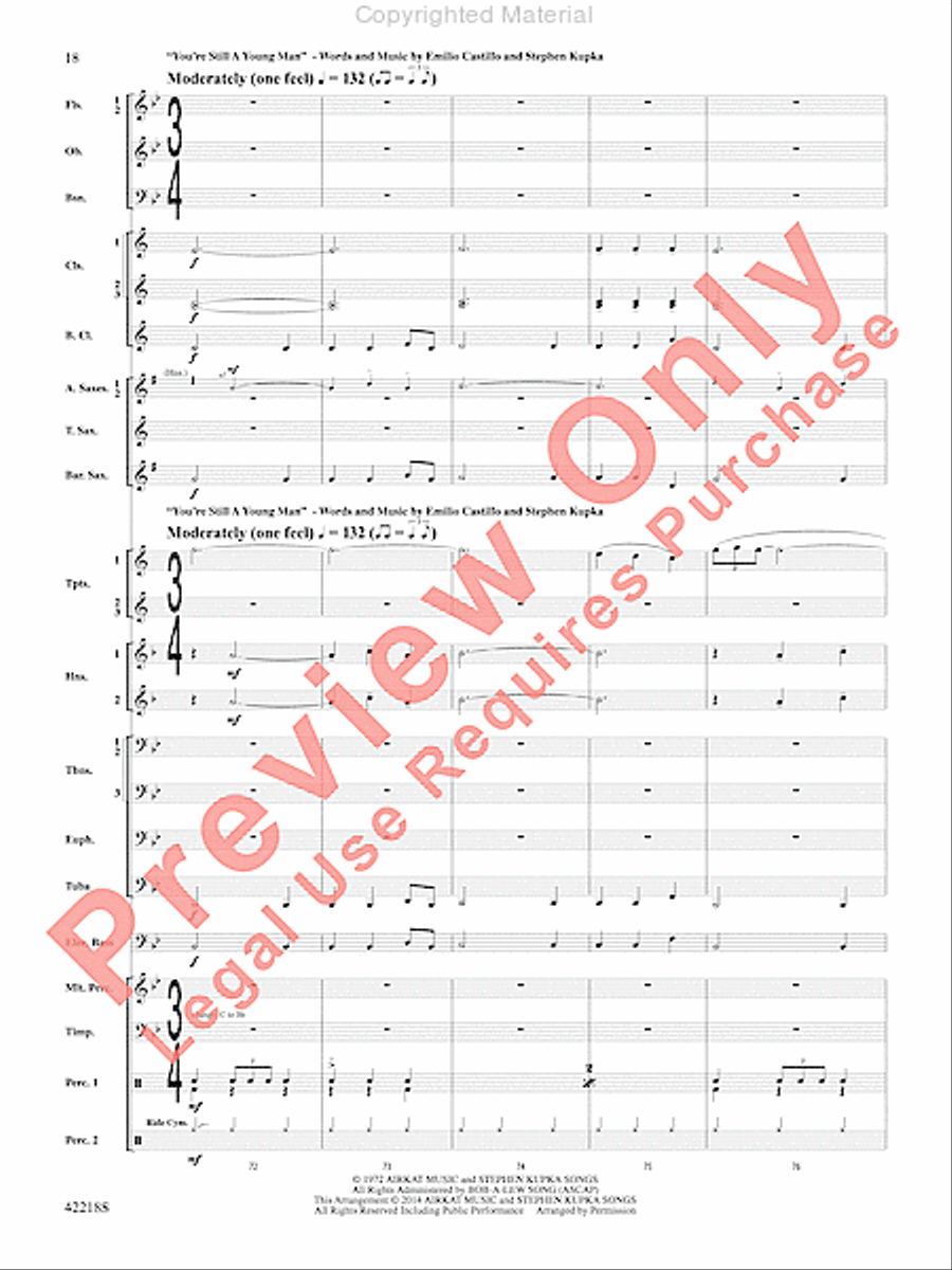 Tower of Power Greatest Hits Concert Band scores gallery preview page 17