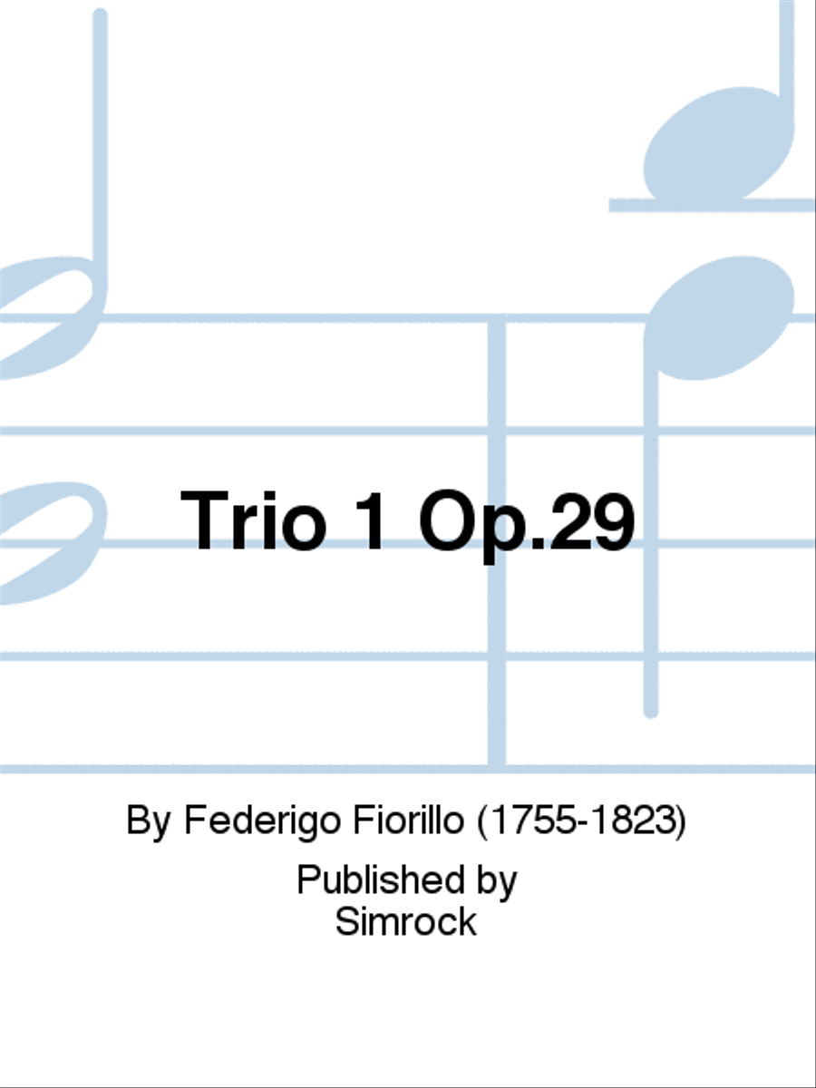 Trio 1 Op.29 Flute scores gallery preview page 1