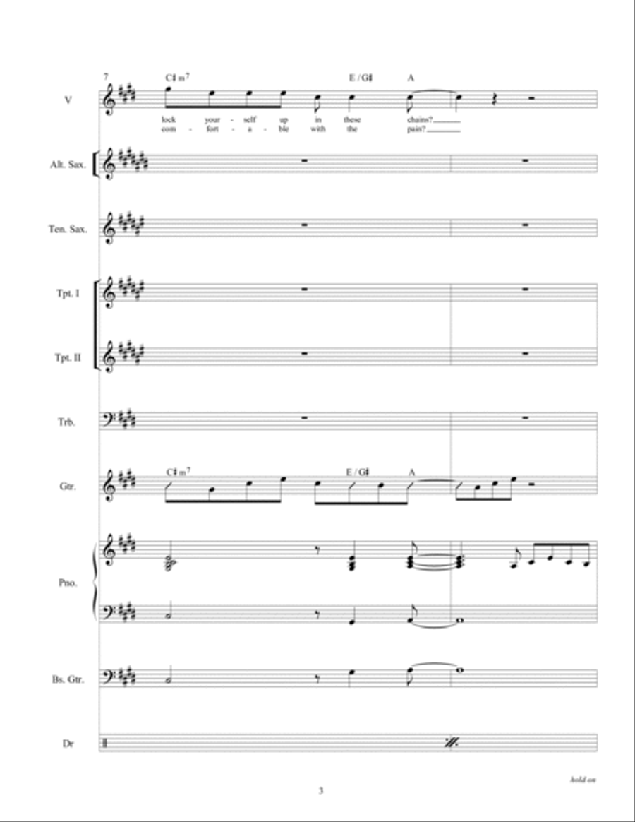 Hold On Large Ensemble scores gallery preview page 5