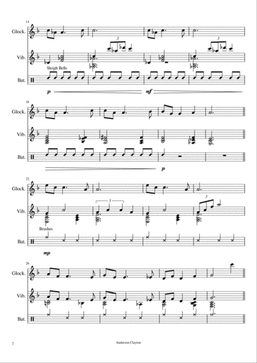 Christmas Time Is Here School and Community scores gallery preview page 2