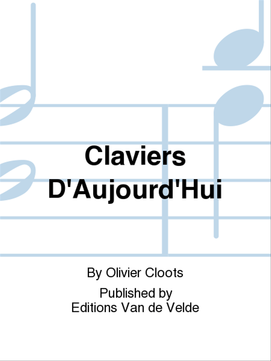 Claviers D'Aujourd'Hui Collection / Songbook scores gallery preview page 1