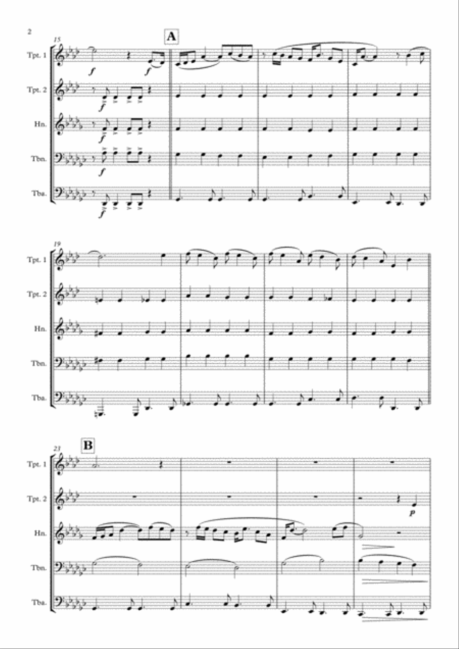 Tomorrow Brass Ensemble scores gallery preview page 2